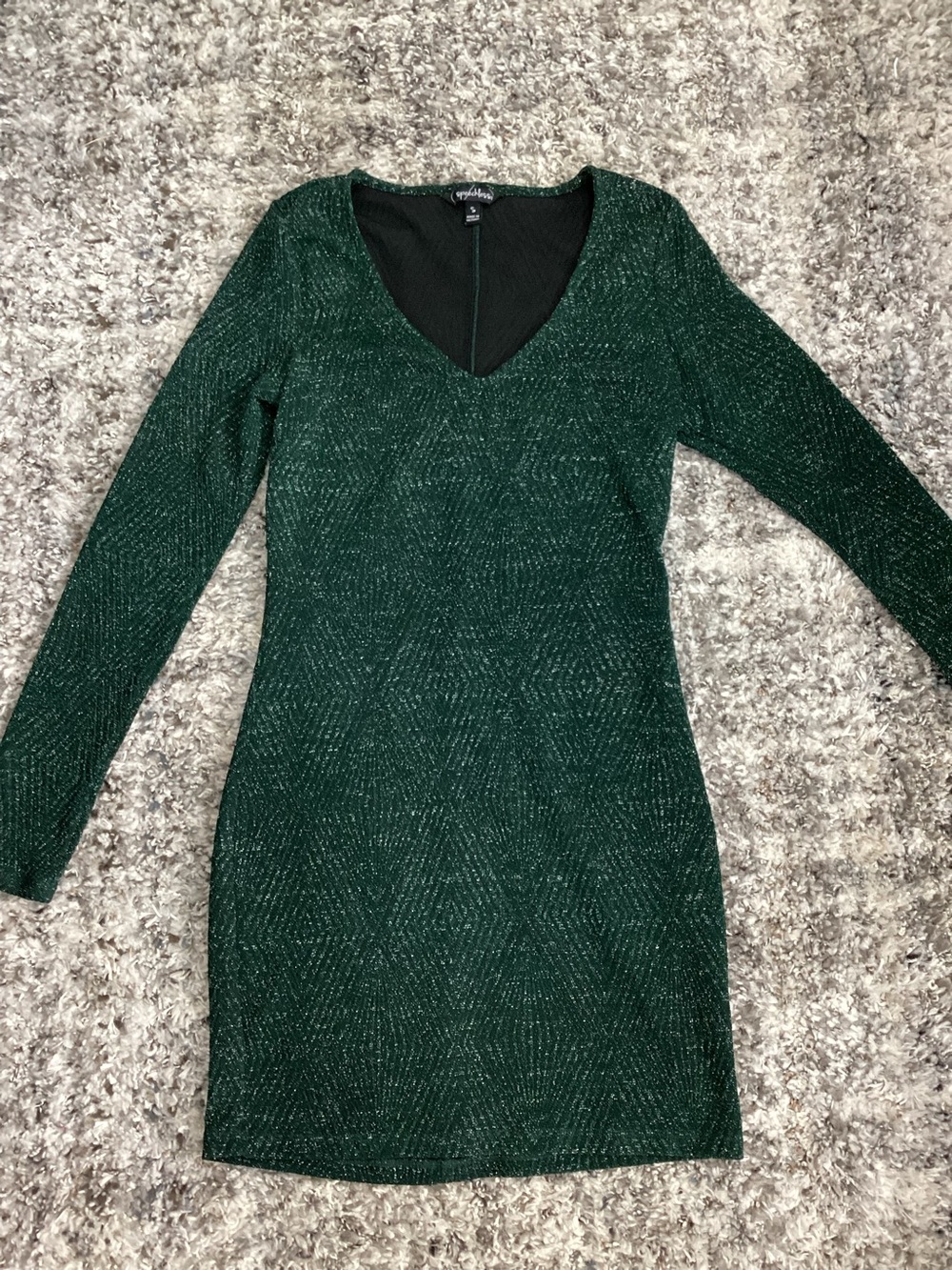 Speechless Forest Green Long Sleeve Knit Dress